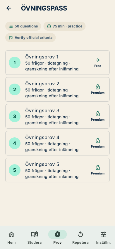 Practice tests