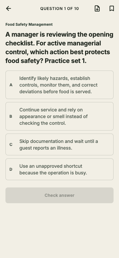 Practice question