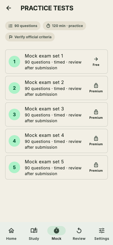 Practice tests